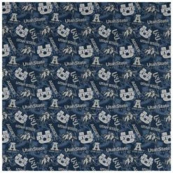 Wholesale ✨ Utah State Allover Collegiate Cotton Fabric 🔥