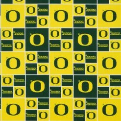 Deals 🧨 University Of Oregon Block Collegiate Cotton Fabric 🛒