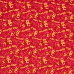 Hot Sale 🛒 USC Allover Collegiate Cotton Fabric 😍