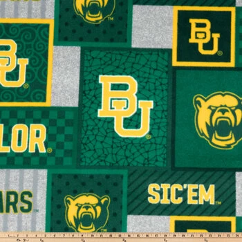 Discount ???? Baylor Block Collegiate Fleece Fabric ⌛ 4 Discount ???? Baylor Block Collegiate Fleece Fabric ⌛ - Image 2