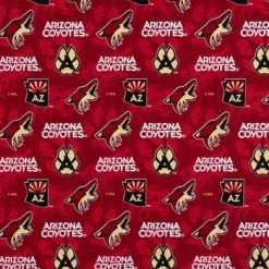 New 🔥 NHL Arizona Coyotes Allover Cotton Fabric 🥰