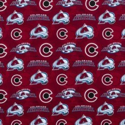 Flash Sale ๐คฉ NHL Colorado Avalanche Block Cotton Fabric โ๏ธ