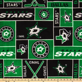 Wholesale ???? NHL Dallas Stars Block Fleece Fabric ???? 4 Wholesale ???? NHL Dallas Stars Block Fleece Fabric ???? - Image 2