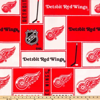 Outlet ✔️ NHL Detroit Red Wings Block Fleece Fabric ???? 4 Outlet ✔️ NHL Detroit Red Wings Block Fleece Fabric ???? - Image 2