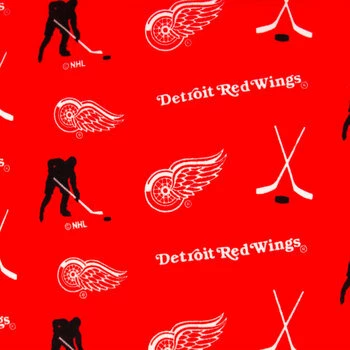 Budget ???? NHL Detroit Red Wings Allover Fleece Fabric ???? 3 Budget ???? NHL Detroit Red Wings Allover Fleece Fabric ????