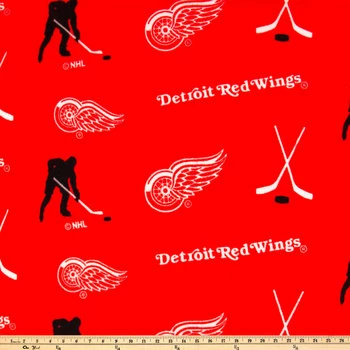 Budget ???? NHL Detroit Red Wings Allover Fleece Fabric ???? 4 Budget ???? NHL Detroit Red Wings Allover Fleece Fabric ???? - Image 2