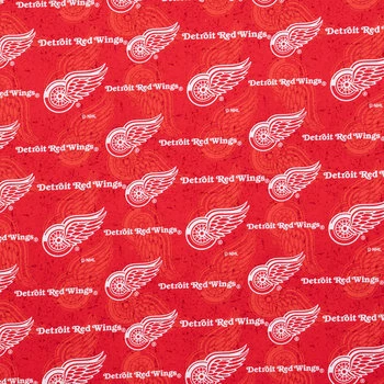 Cheap ???? NHL Detroit Red Wings Allover Cotton Fabric ???? 3 Cheap ???? NHL Detroit Red Wings Allover Cotton Fabric ????