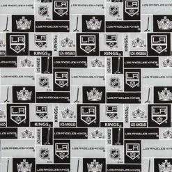 Budget ???? NHL Los Angeles Kings Block Cotton Fabric ????