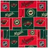 Coupon 👏 NHL Minnesota Wild Allover Fleece Fabric 😀 -NFL Shop 350Wx350H 1676196 1022