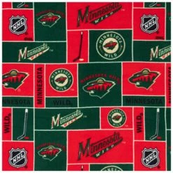 Coupon 👏 NHL Minnesota Wild Allover Fleece Fabric 😀