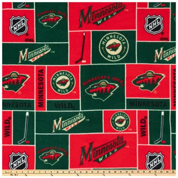 Coupon ???? NHL Minnesota Wild Allover Fleece Fabric ???? 4 Coupon ???? NHL Minnesota Wild Allover Fleece Fabric ???? - Image 2