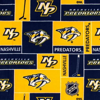 Outlet ๐ฏ NHL Nashville Predators Block Fleece Fabric ๐ฅ 3 Outlet ๐ฏ NHL Nashville Predators Block Fleece Fabric ๐ฅ
