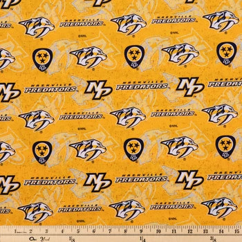 Outlet ???? NHL Nashville Predators Cotton Fabric ⭐ 4 Outlet ???? NHL Nashville Predators Cotton Fabric ⭐ - Image 2