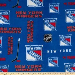 Alternative view of Wholesale ✨ NHL New York Rangers Fleece Fabric ????