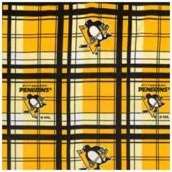 New ???? NHL Pittsburgh Penguins Allover Fleece Fabric ????