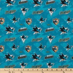 Alternative view of Cheap ???? NHL San Jose Sharks Cotton Fabric ????