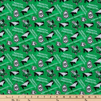 Cheap ⌛ North Dakota Allover Collegiate Cotton Fabric ❤️ 4 Cheap ⌛ North Dakota Allover Collegiate Cotton Fabric ❤️ - Image 2