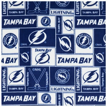Wholesale ๐ฏ NHL Tampa Bay Lightning Block Fleece Fabric ๐ฏ 3 Wholesale ๐ฏ NHL Tampa Bay Lightning Block Fleece Fabric ๐ฏ