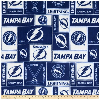 Wholesale ๐ฏ NHL Tampa Bay Lightning Block Fleece Fabric ๐ฏ 4 Wholesale ๐ฏ NHL Tampa Bay Lightning Block Fleece Fabric ๐ฏ - Image 2