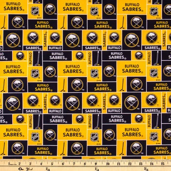 Cheap ???? NHL Buffalo Sabres Block Cotton Fabric ✔️ 4 Cheap ???? NHL Buffalo Sabres Block Cotton Fabric ✔️ - Image 2