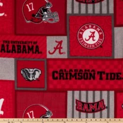 Alternative view of Cheap ???? Alabama Block Collegiate Fleece Fabric ????