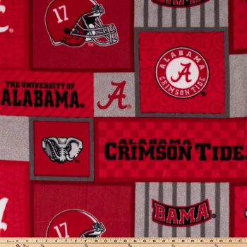 Cheap ???? Alabama Block Collegiate Fleece Fabric ???? 4 Cheap ???? Alabama Block Collegiate Fleece Fabric ???? - Image 2