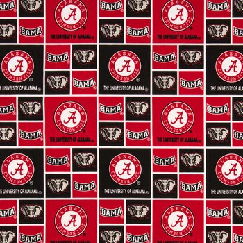 Best Sale ???? Alabama Block Collegiate Cotton Fabric ???? 3 Best Sale ???? Alabama Block Collegiate Cotton Fabric ????