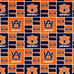 Outlet ???? Auburn Block Collegiate Cotton Fabric ????