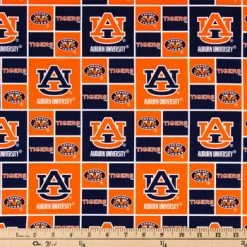 Alternative view of Outlet ???? Auburn Block Collegiate Cotton Fabric ????