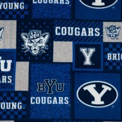 Top 10 ???? Brigham Young Block Collegiate Fleece Fabric ????