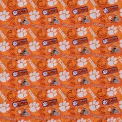 Deals ???? Clemson Allover Collegiate Cotton Fabric ????