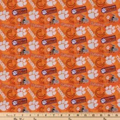 Alternative view of Deals ???? Clemson Allover Collegiate Cotton Fabric ????
