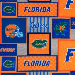 Flash Sale ⌛ Florida Block Collegiate Fleece Fabric ????