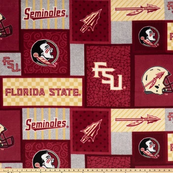 Best Sale ✨ Florida State Block Collegiate Fleece Fabric ???? 4 Best Sale ✨ Florida State Block Collegiate Fleece Fabric ???? - Image 2