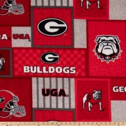 Alternative view of Wholesale ???? Georgia Patch Collegiate Fleece Fabric ????