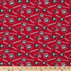 Alternative view of Hot Sale ???? Georgia Allover Collegiate Fabric ????