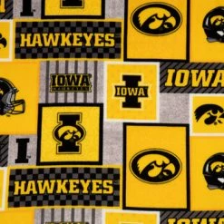 Best deal ✔️ Iowa Block Collegiate Fleece Fabric 😉