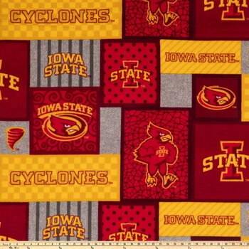 Wholesale ???? Iowa State Block Collegiate Fleece Fabric ???? 4 Wholesale ???? Iowa State Block Collegiate Fleece Fabric ???? - Image 2