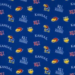 Budget ⭐ Kansas Allover Collegiate Cotton Fabric ????
