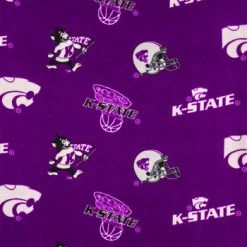 Best deal 🥰 Kansas State Allover Collegiate Fleece Fabric 💯