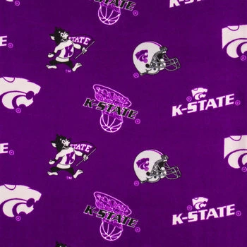 Best deal ???? Kansas State Allover Collegiate Fleece Fabric ???? 3 Best deal ???? Kansas State Allover Collegiate Fleece Fabric ????