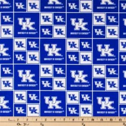 Alternative view of Cheapest ???? Kentucky Block Collegiate Cotton Fabric ????
