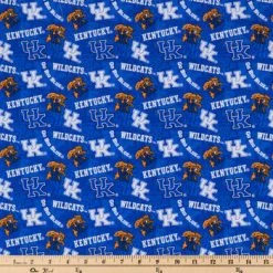 Alternative view of Cheap ???? Kentucky Allover Collegiate Cotton Fabric ⌛