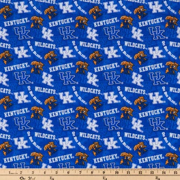 Cheap ???? Kentucky Allover Collegiate Cotton Fabric ⌛ 4 Cheap ???? Kentucky Allover Collegiate Cotton Fabric ⌛ - Image 2