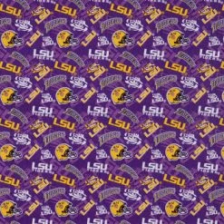 Brand new ???? LSU Allover Collegiate Cotton Fabric ????
