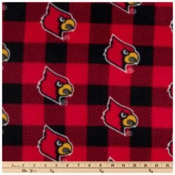 Deals ❤️ Louisville Buffalo Check Collegiate Fleece Fabric 👏 -NFL Shop 350Wx350H 952887 a 0322 PX