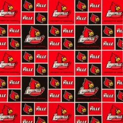 Flash Sale ???? Louisville Block Collegiate Cotton Fabric ????