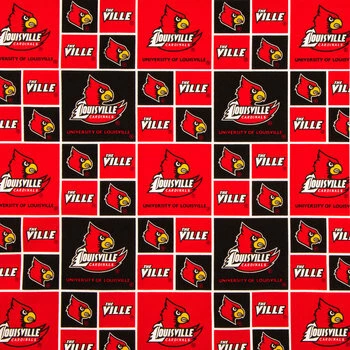 Flash Sale ???? Louisville Block Collegiate Cotton Fabric ???? 3 Flash Sale ???? Louisville Block Collegiate Cotton Fabric ????