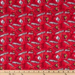 New 😍 Louisville Allover Collegiate Cotton Fabric 🌟 -NFL Shop 350Wx350H 952945 a 1120 px