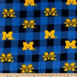 Flash Sale ⌛ Michigan Allover Collegiate Fleece Fabric 🛒 -NFL Shop 350Wx350H 953018 a 0720